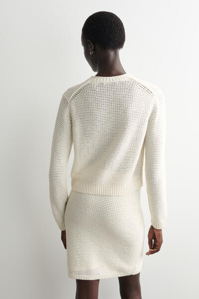 COS テクスチャード ニットコットン カーディガン