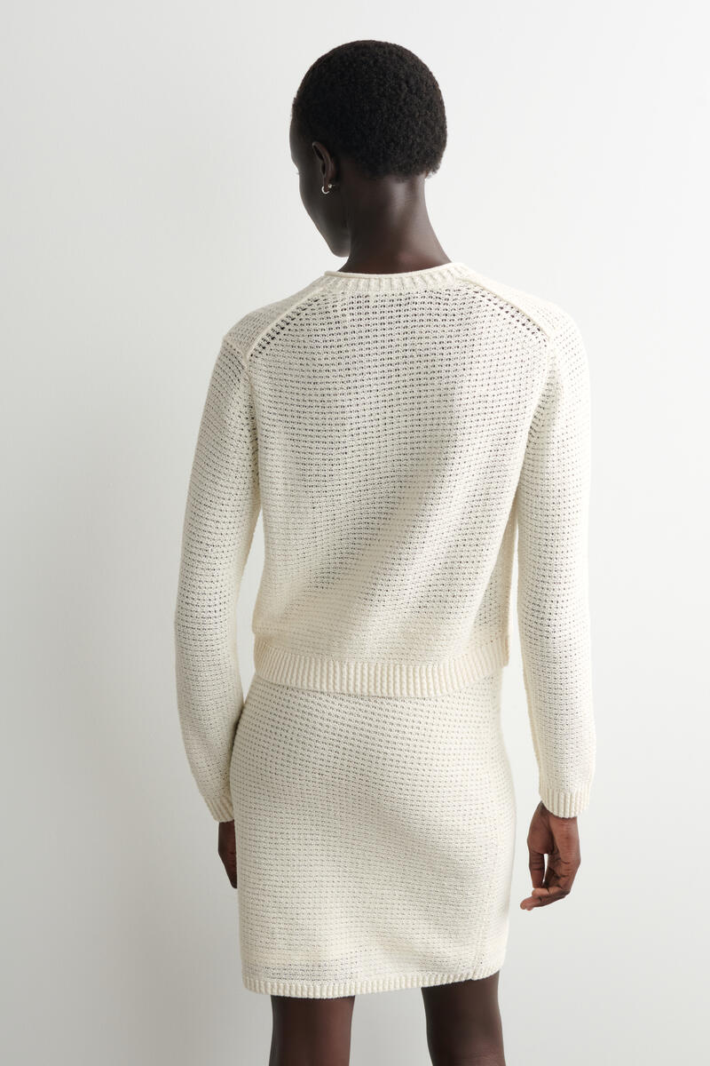 COS テクスチャード ニットコットン カーディガン