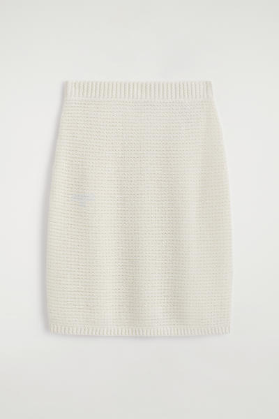 COS テクスチャード ニットコットン ミニスカート