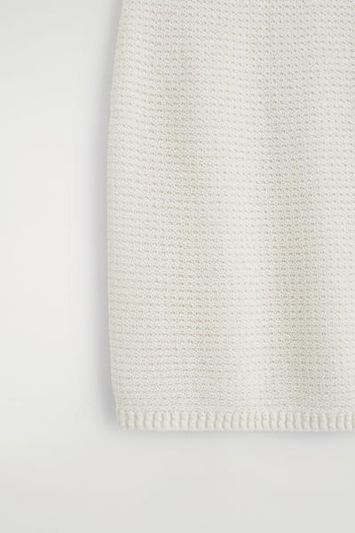 COS テクスチャード ニットコットン ミニスカート