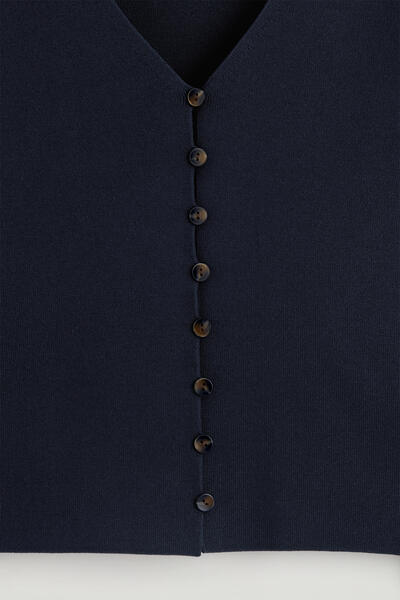 COS ミニマルニットVネックカーディガン