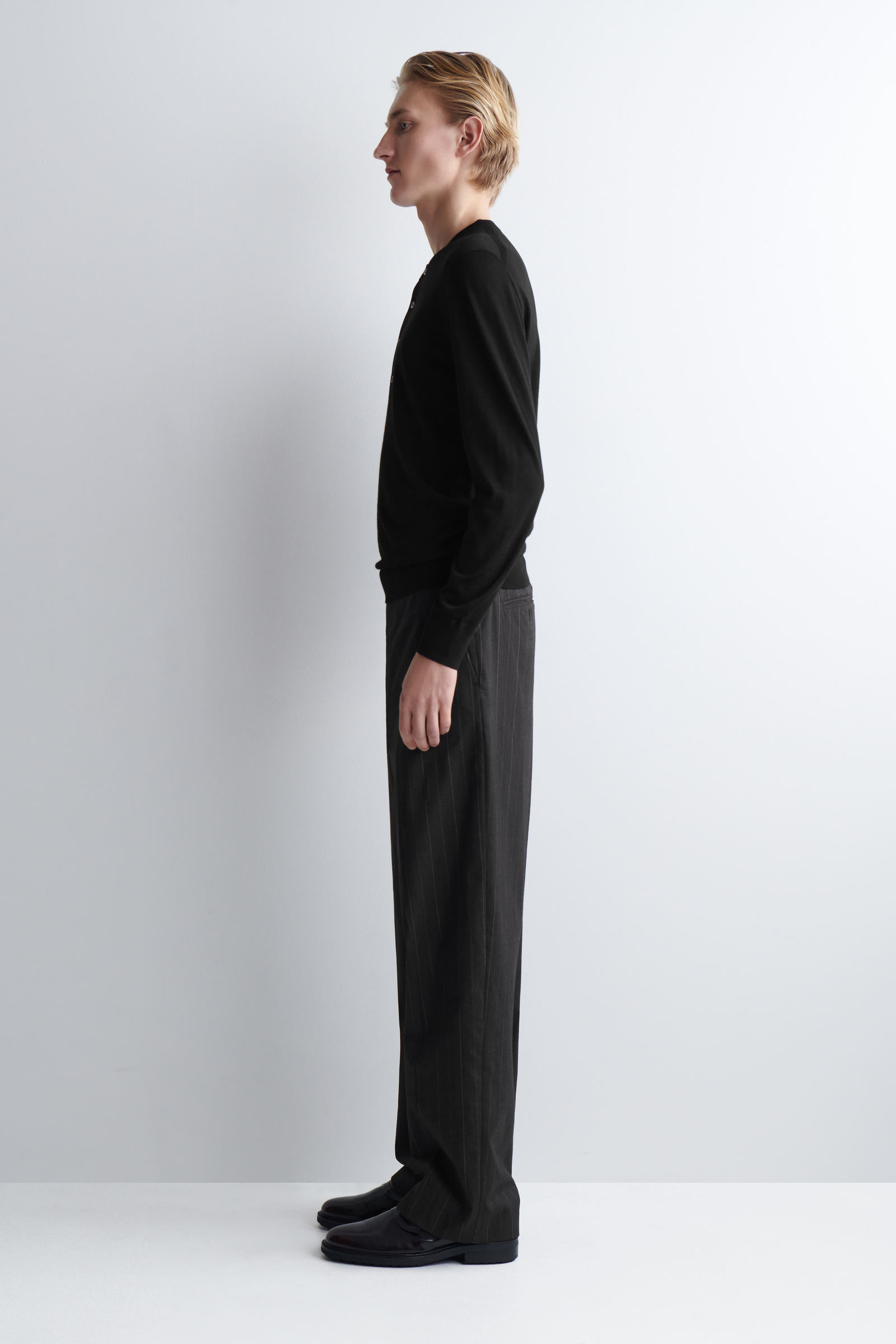 SLIM MERINO WOOL HENLEY T-SHIRT スリムメリノウールヘンリートップ