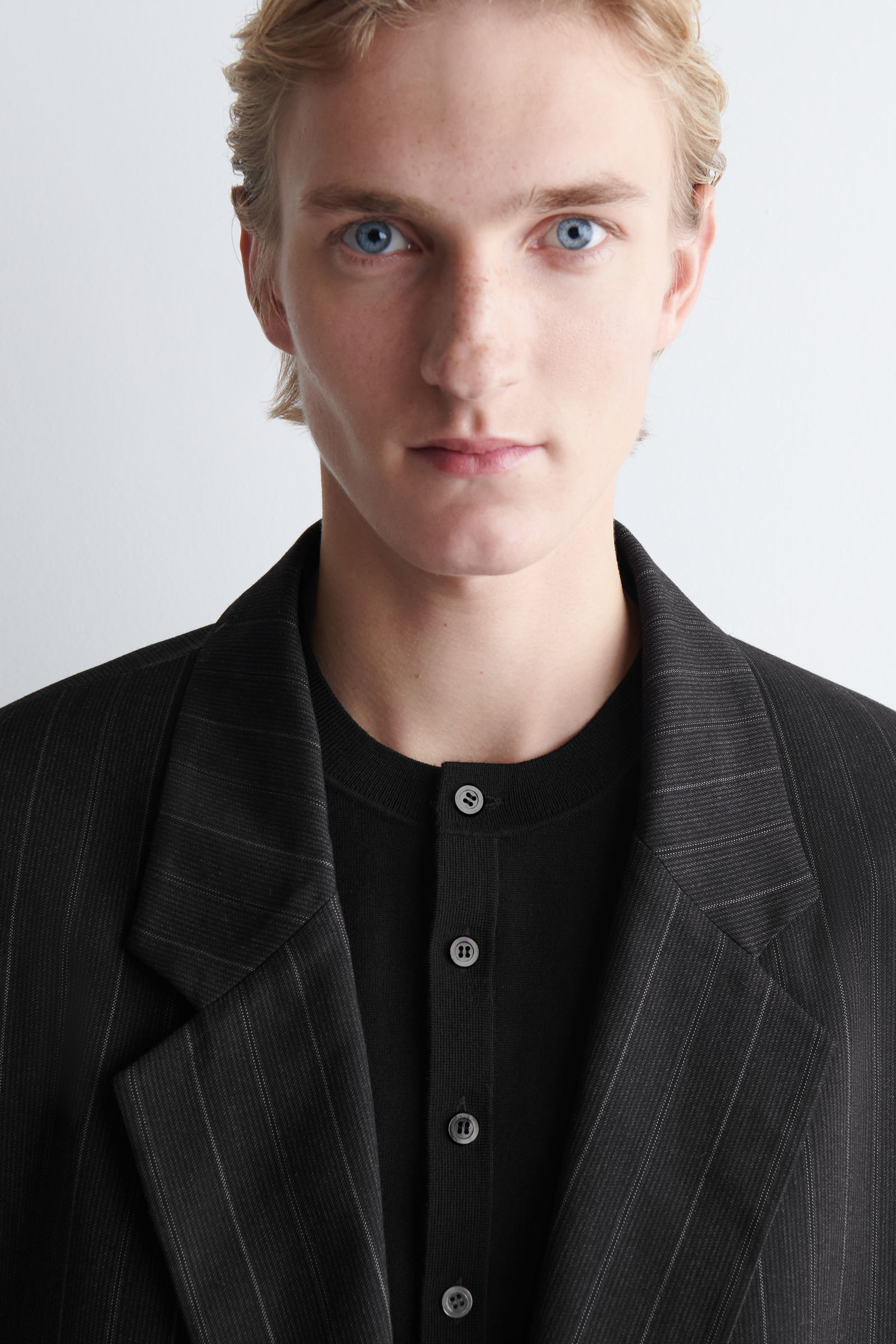 SLIM MERINO WOOL HENLEY T-SHIRT スリムメリノウールヘンリートップ