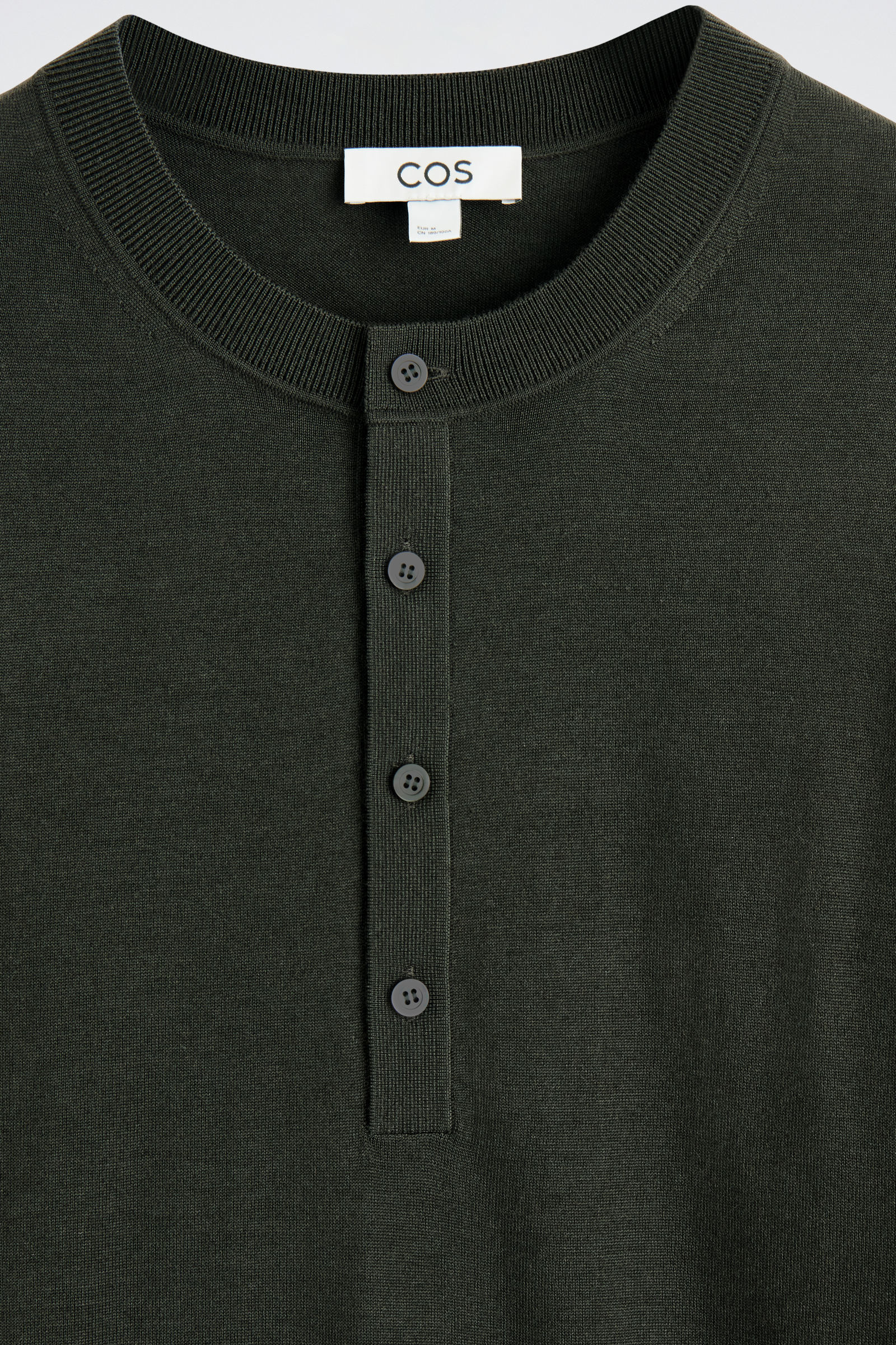 SLIM MERINO WOOL HENLEY T-SHIRT スリムメリノウールヘンリートップ