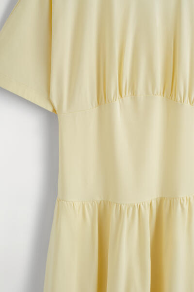 COS ウエストシェイプ  コットンミディドレス