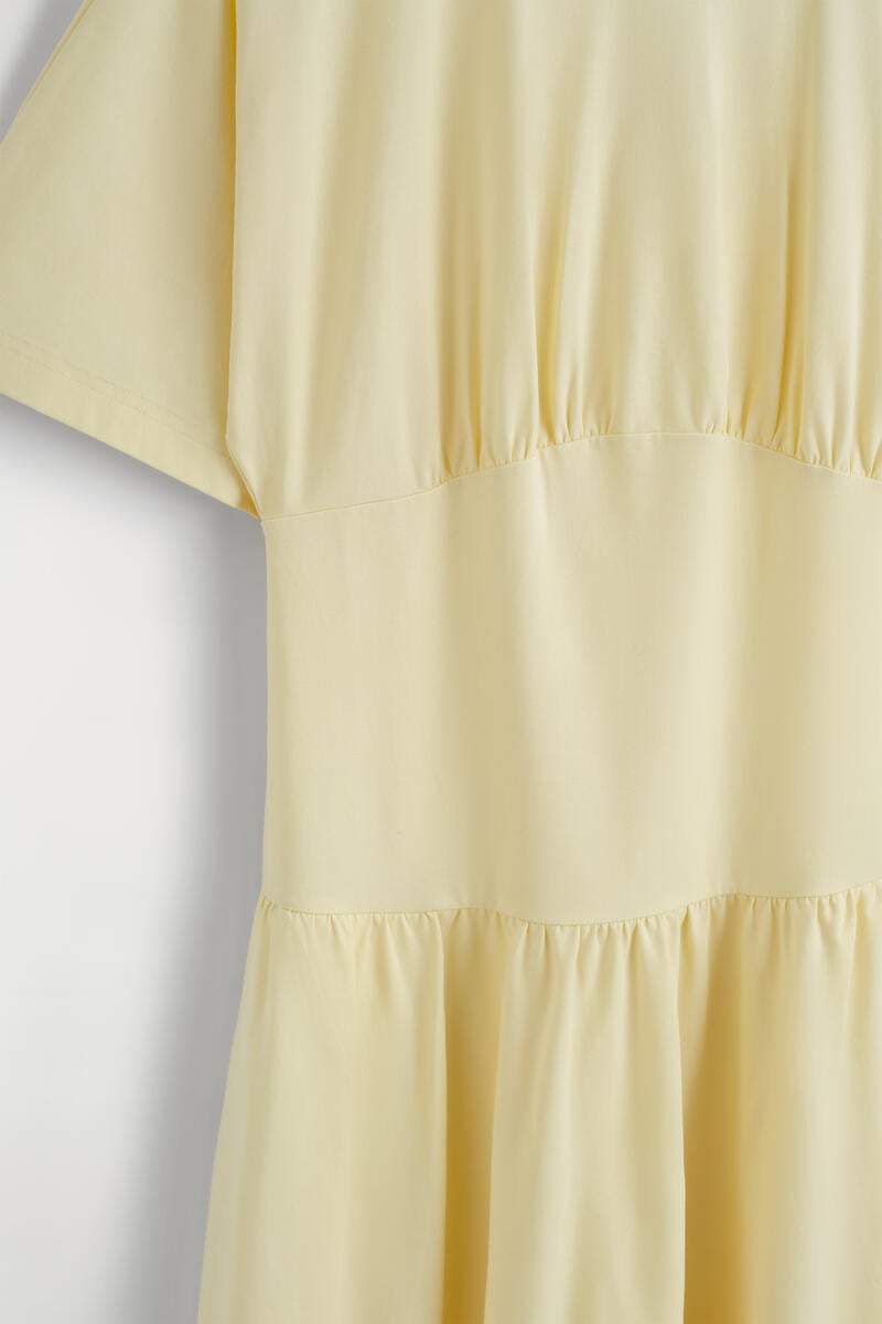 COS ウエストシェイプ  コットンミディドレス