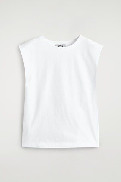 COS 立体的なショルダーディテール コットンジャージー タンクトップ