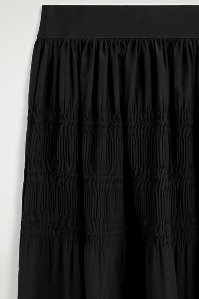 COS ティアードギャザー ミディスカート