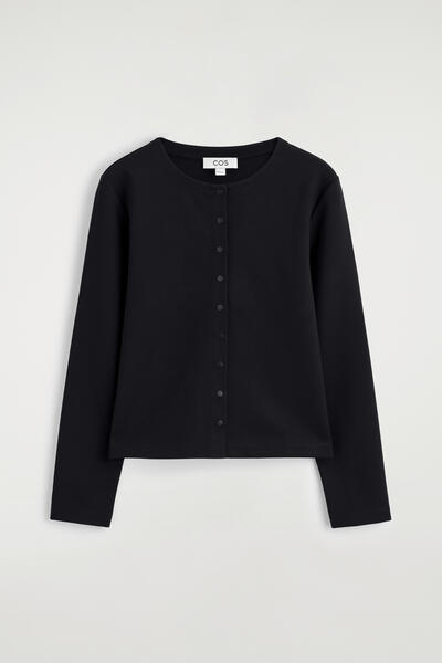 COS ミニマルジャージーカーディガン
