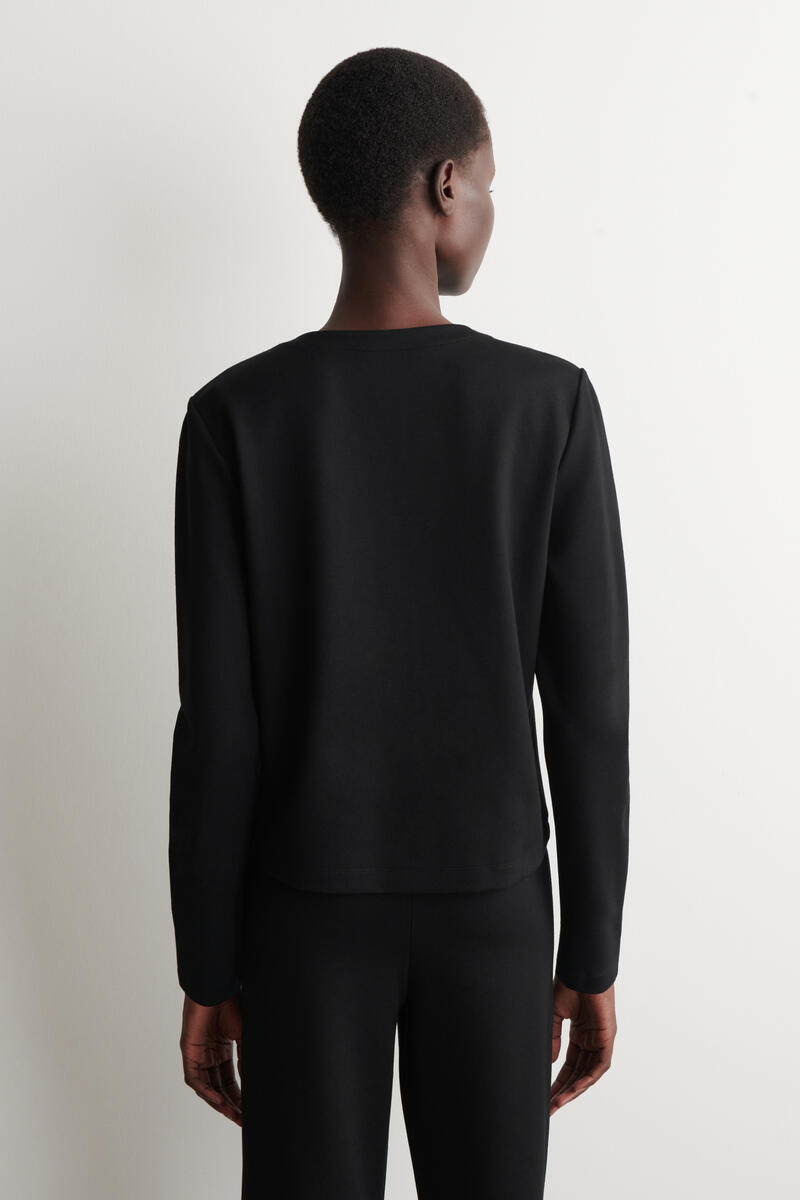 COS ミニマルジャージーカーディガン