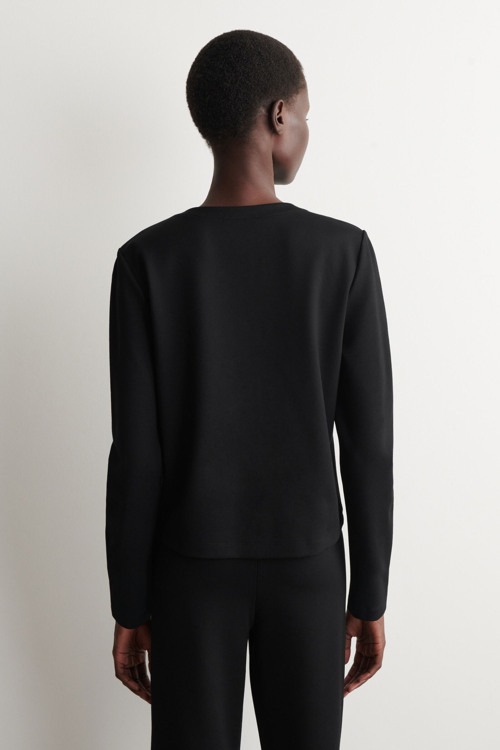 MINIMAL JERSEY CARDIGAN ミニマルジャージーカーディガン ブラック 