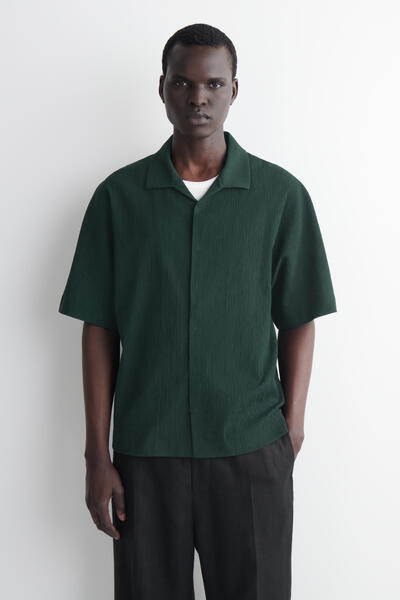 CRINKLED-COTTON SHIRT