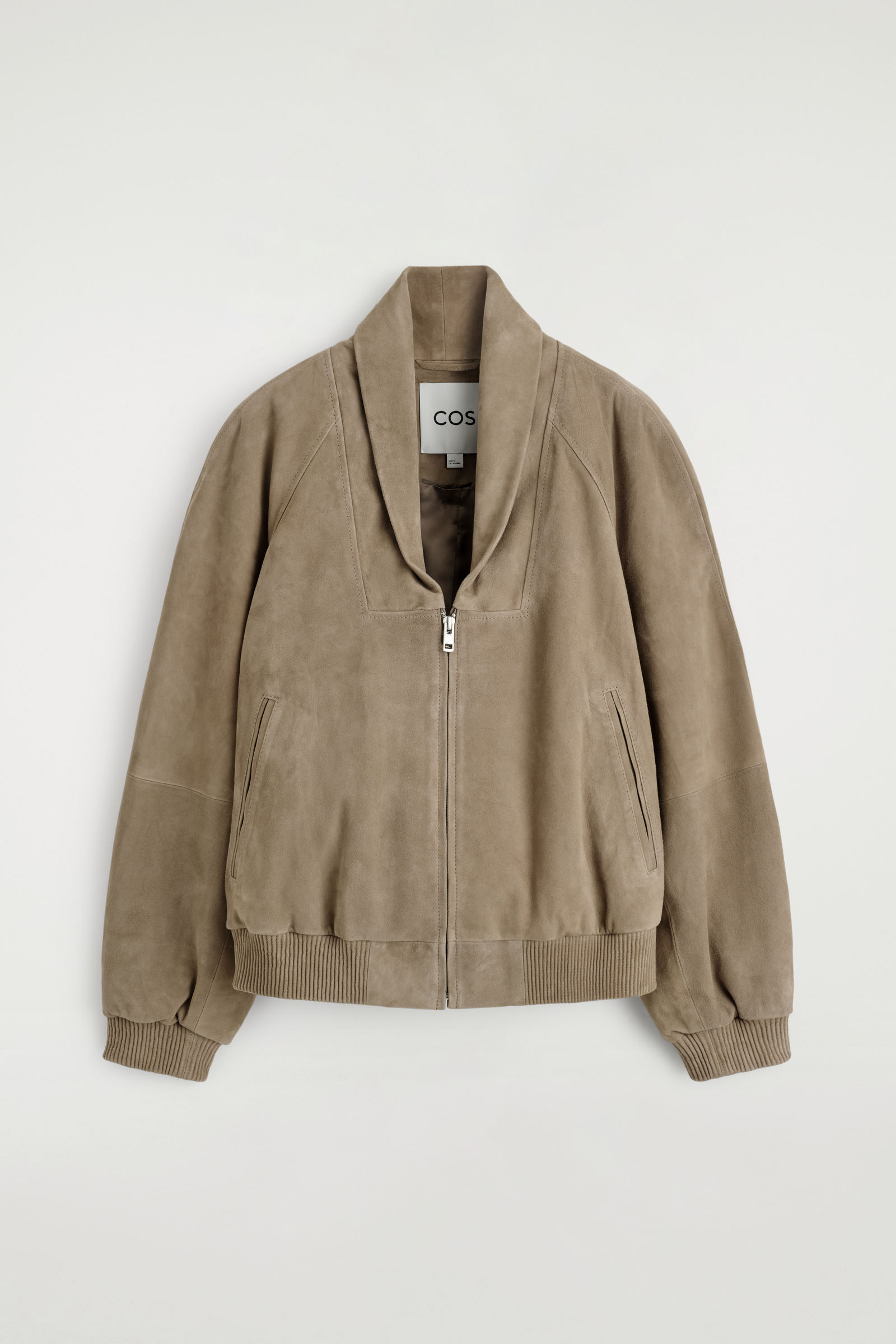 SHAWL-COLLAR SUEDE BOMBER JACKET ショールカラーのスエードボンバー