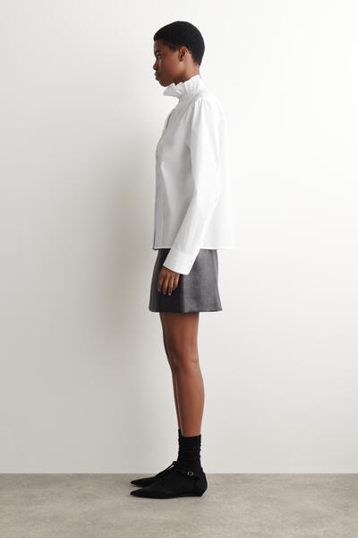 COS ピンタック コットン ブラウス