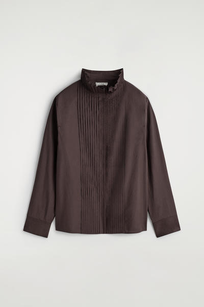 COS ピンタック コットン ブラウス