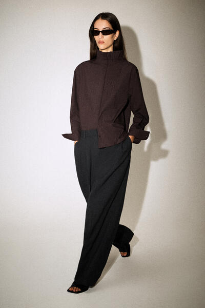 COS ピンタック コットン ブラウス