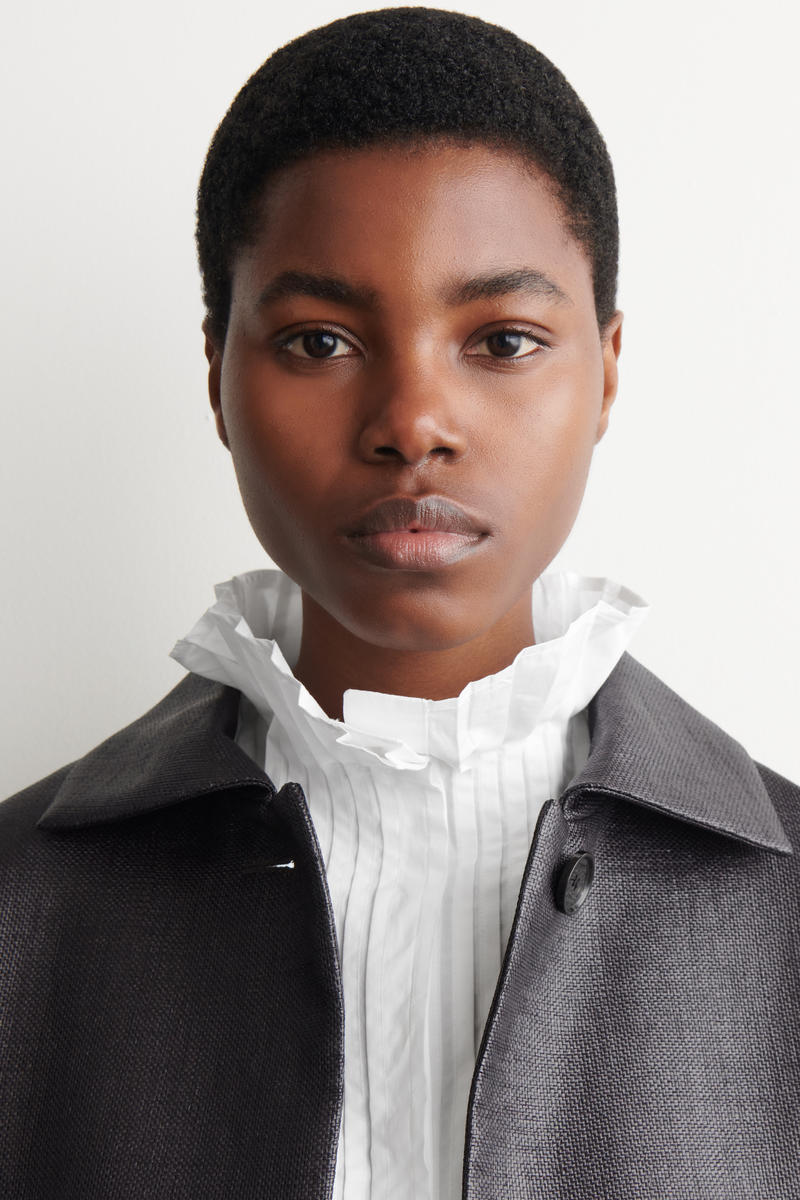 COS ピンタック コットン ブラウス