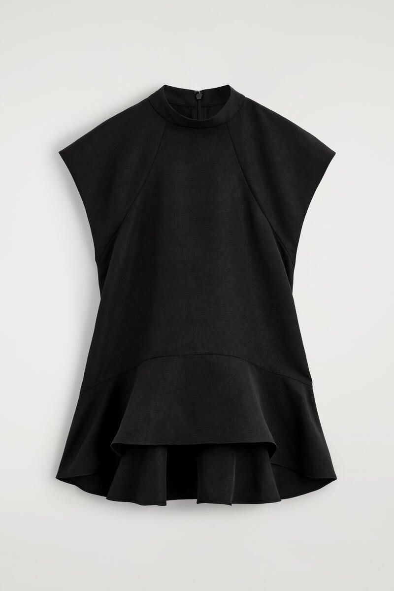 COS フレア キャップスリーブトップ