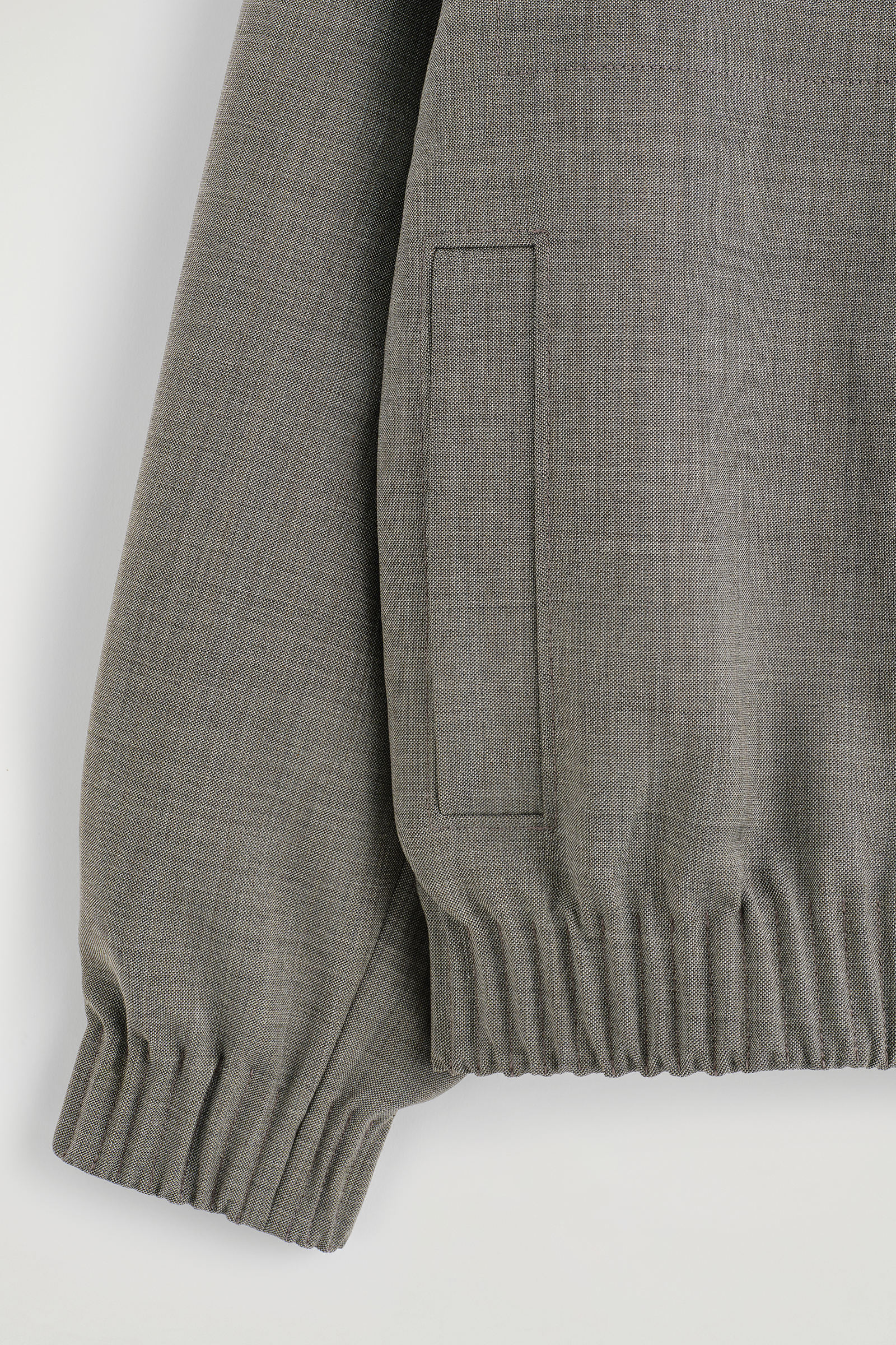 FUNNEL-NECK WOOL-BLEND BOMBER JACKET ファンネルネック ウール 