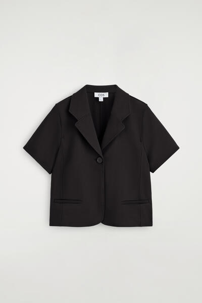 COS ツイルジャージー 半袖ブレザー