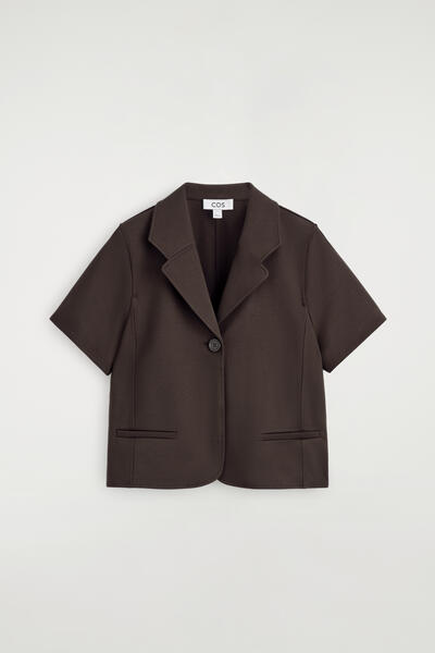 COS ツイルジャージー 半袖ブレザー