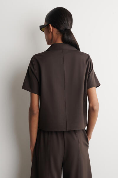 COS ツイルジャージー 半袖ブレザー