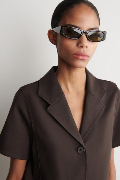 COS ツイルジャージー 半袖ブレザー