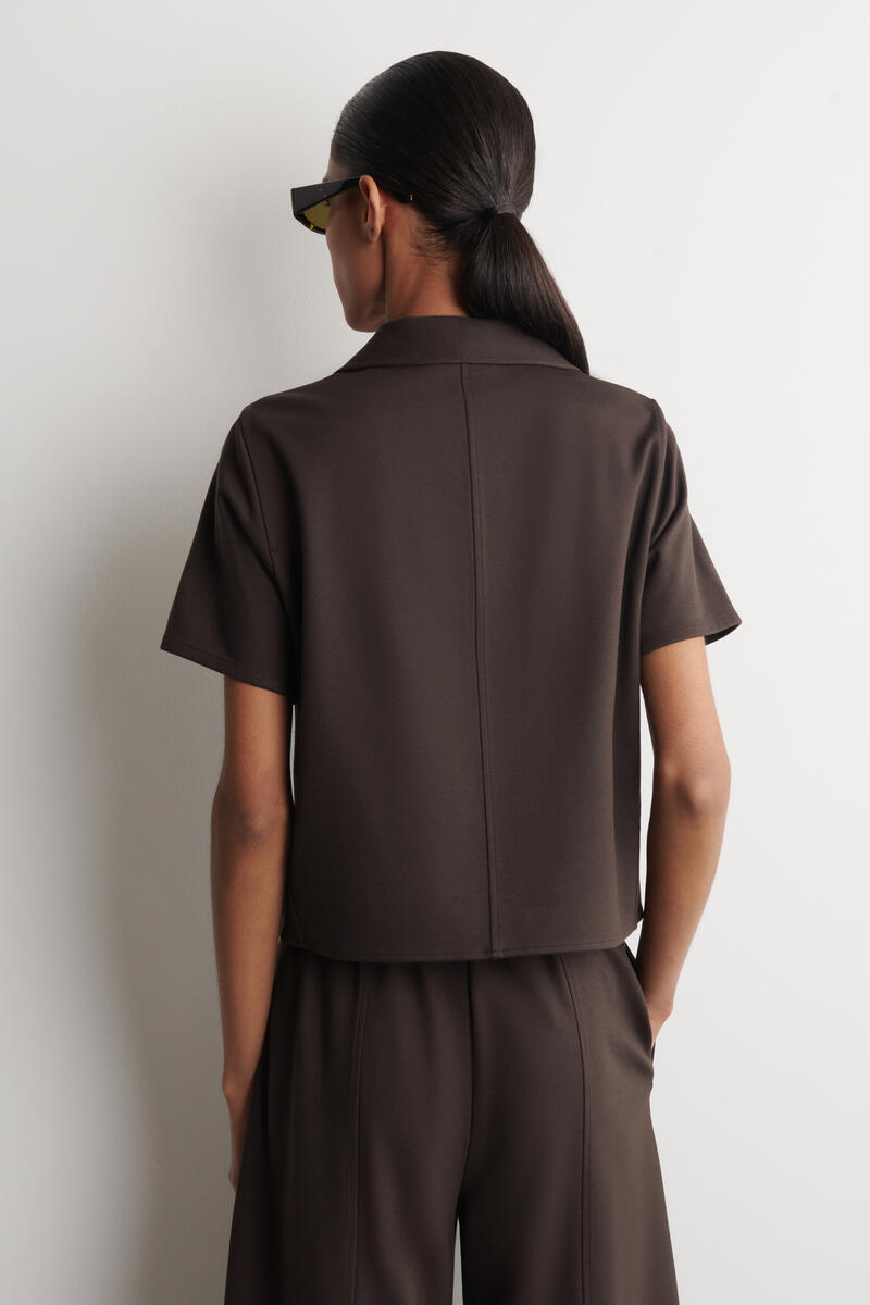 COS ツイルジャージー 半袖ブレザー