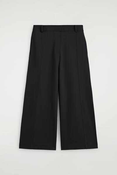 COS ツイルジャージー ストレートレッグ キュロット