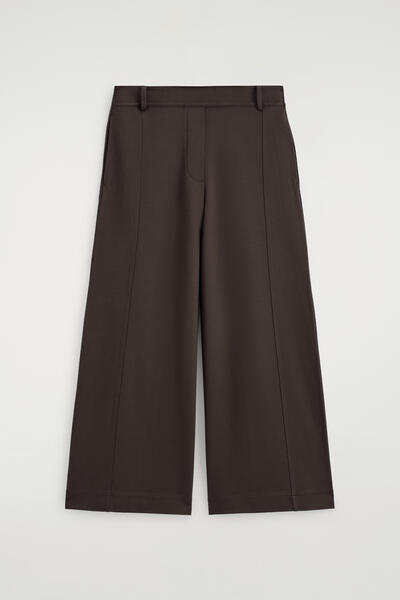 COS ツイルジャージー ストレートレッグ キュロット