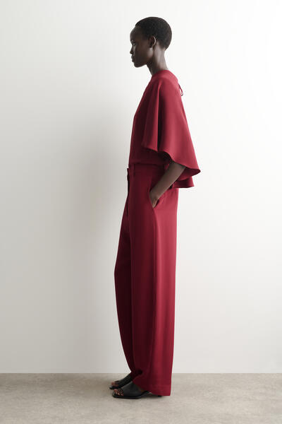 COS シルク チューリップパンツ