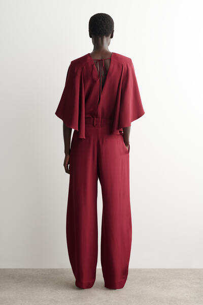 COS シルク チューリップパンツ