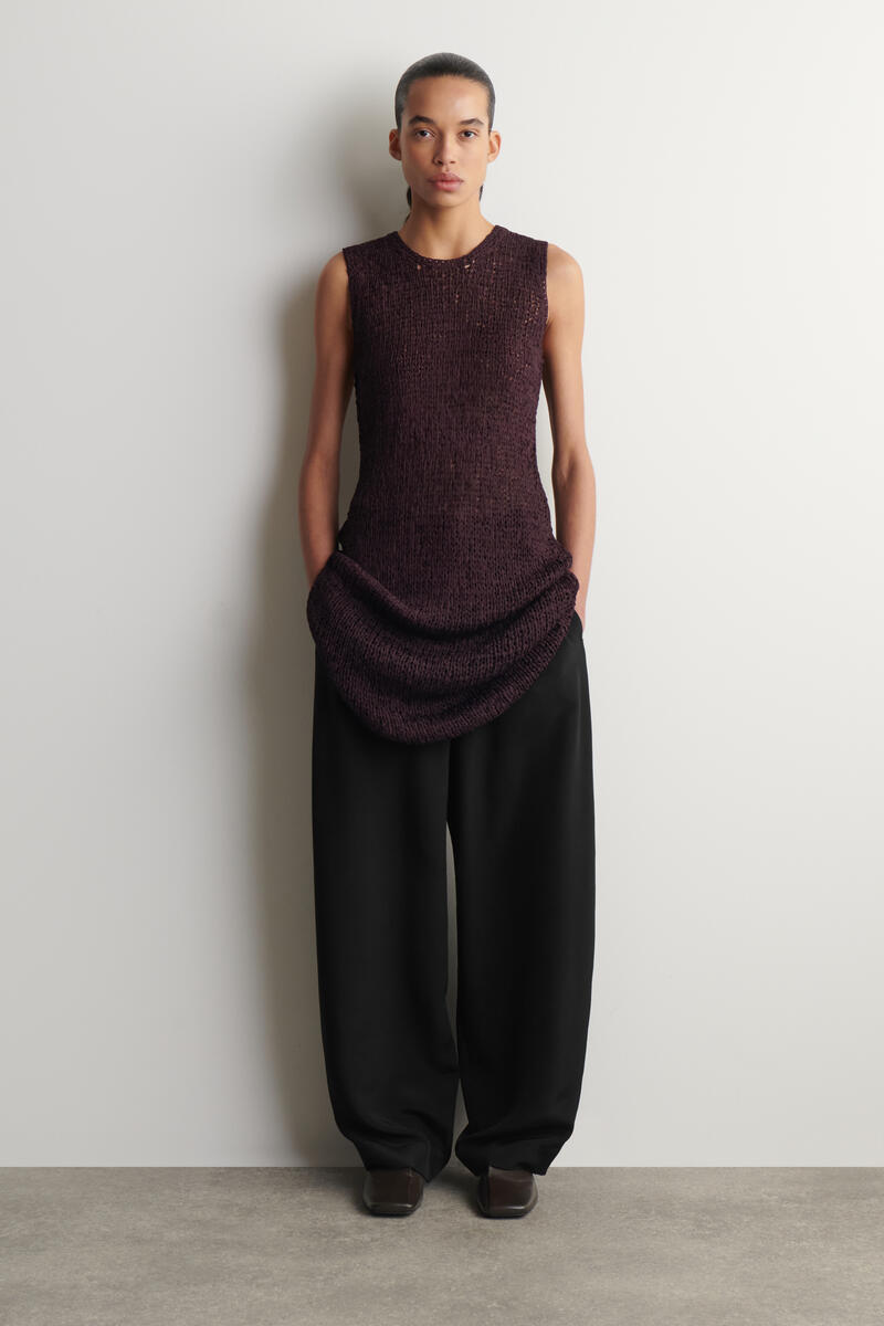 COS シルク チューリップパンツ