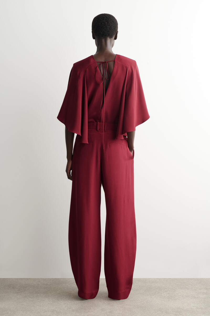 COS シルク チューリップパンツ