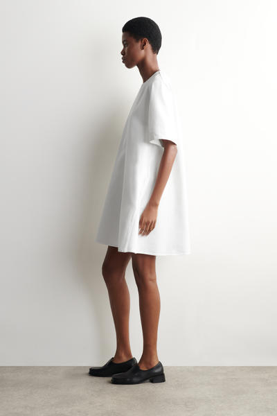 COS フレアデニムミニワンピース