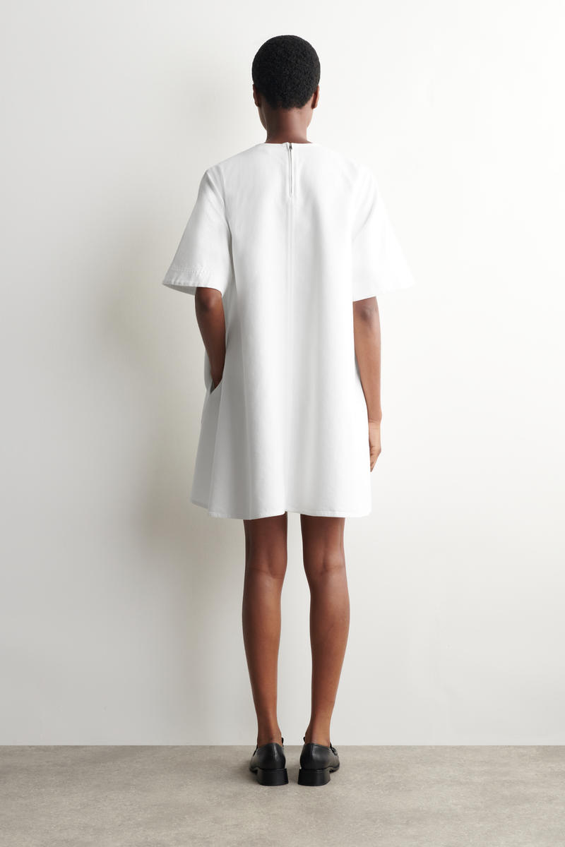 COS フレアデニムミニワンピース