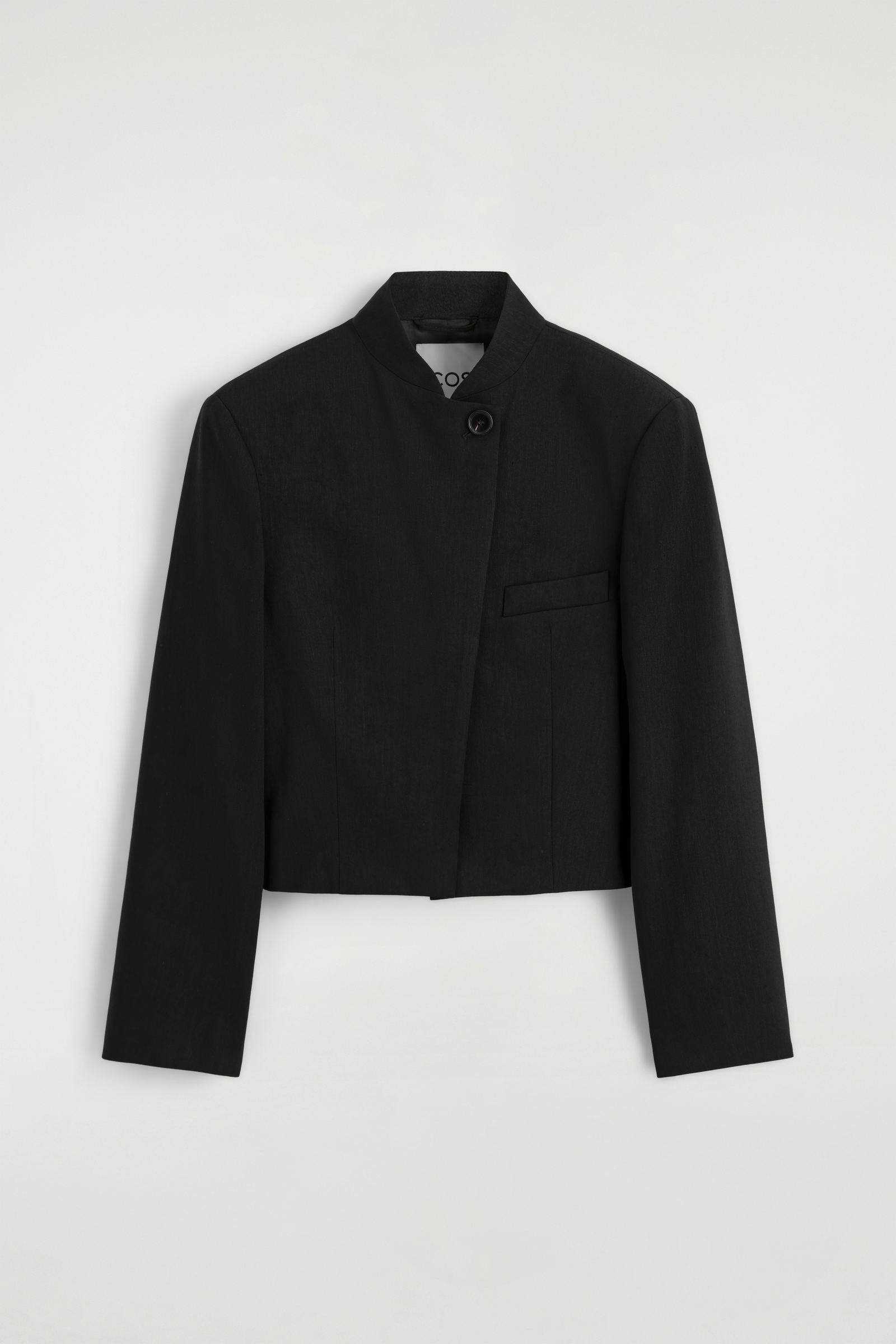 CROPPED STRUCTURED LINEN BLAZER クロップド ストラクチャード リネン 