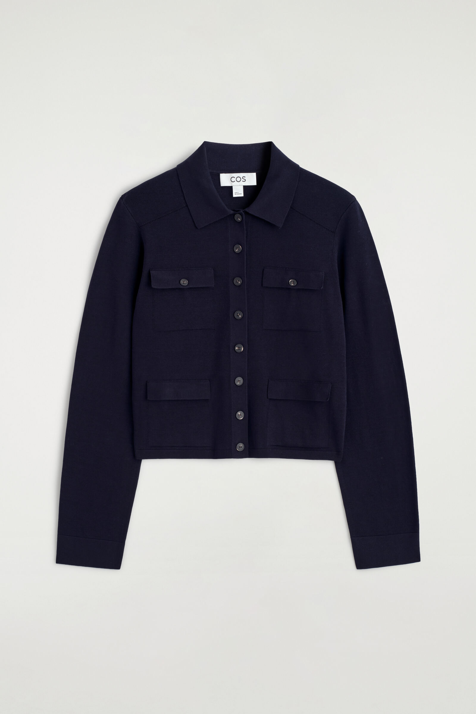 POCKET-DETAIL KNITTED COTTON CARDIGAN ポケットディテールニット