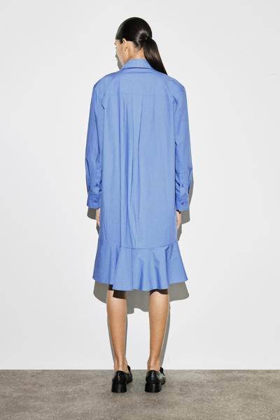 COS フレアコットンミニシャツドレス