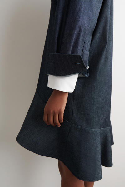 COS フレアデニムミニシャツワンピース