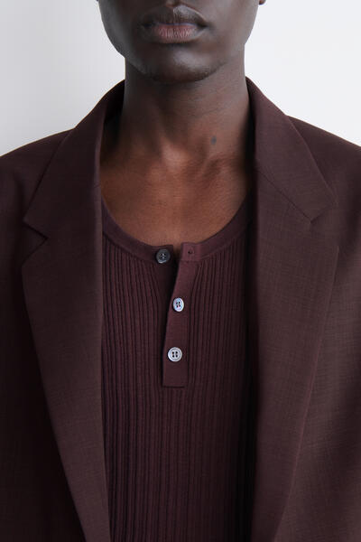 COS シルクコットン素材の ヘンリータンクトップ