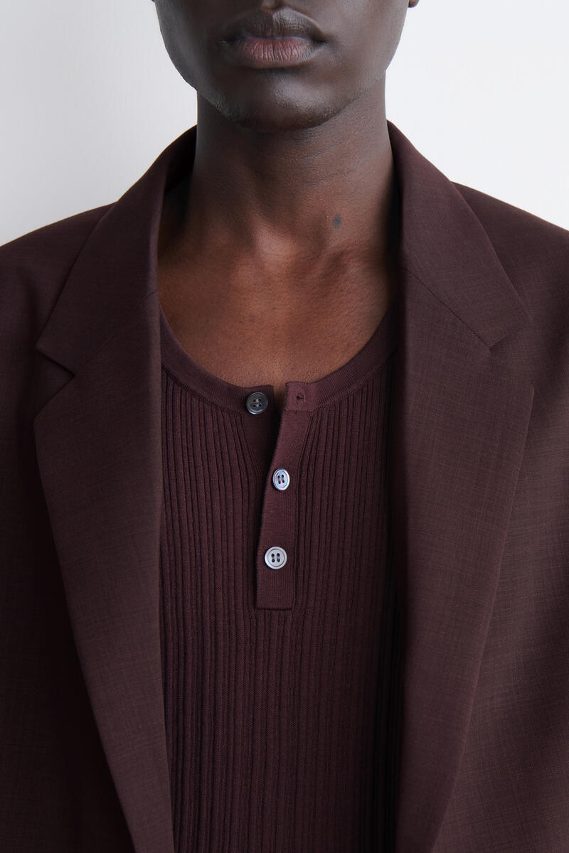 COS シルクコットン素材の ヘンリータンクトップ