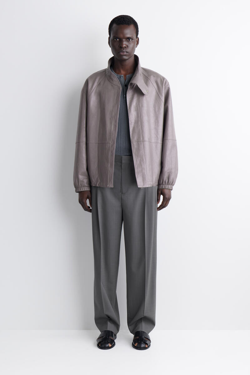 COS シルクコットン ヘンリーTシャツ