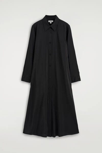 COS フルイド ミディシャツワンピース