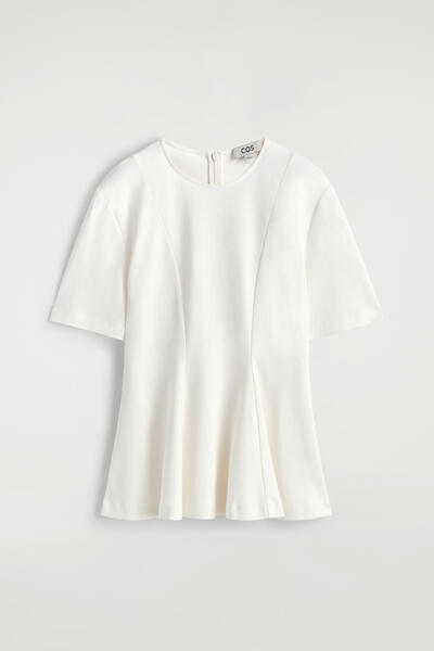 COS ウエストを絞った コットンTシャツ