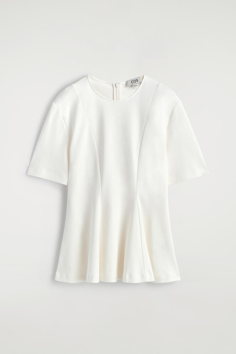 COS ウエストを絞った コットンTシャツ