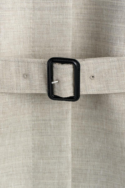 COS リネンウール ロングトレンチコート