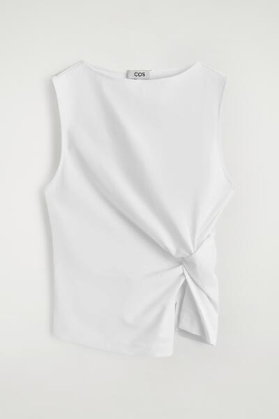 COS ツイストディテールジャージートップ