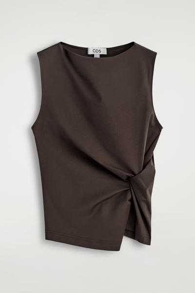 COS ツイストディテールジャージートップ