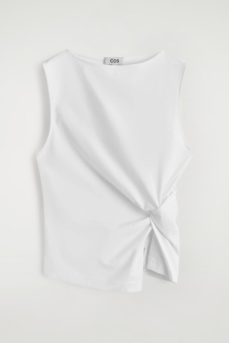 COS ツイストディテールジャージートップ